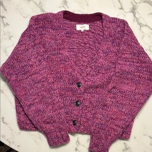 XiRENA PinkPurple Knit Cardigan